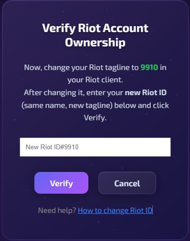 Riot New ID